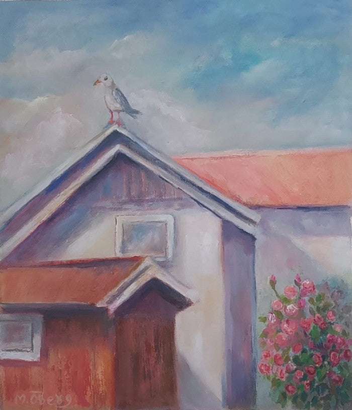 Seagull  & the White House- Havstensund (Swedish West Coast)