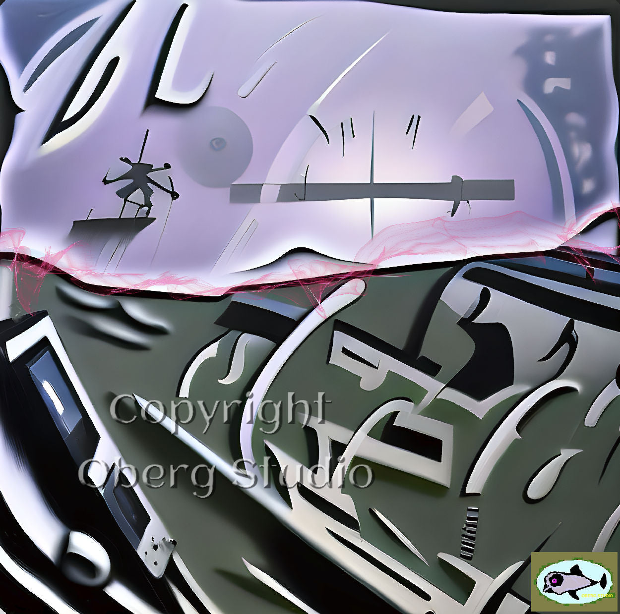 Digital artwork with elements showing hardtime of war.